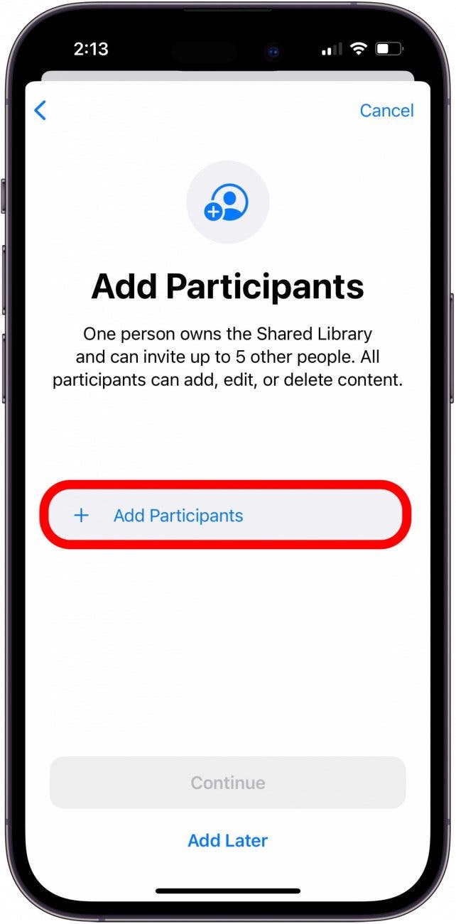 1750882346 10 Partagez facilement une bibliotheque photo iCloud avec dautres