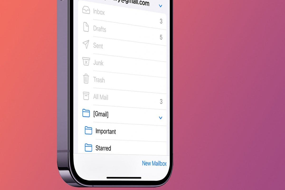 Comment creer des dossiers de messagerie sur iPhone et iPad
