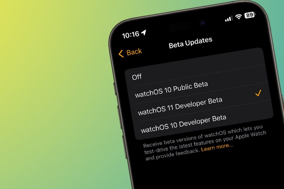 Comment obtenir Watchos 11 Beta sur Apple Watch