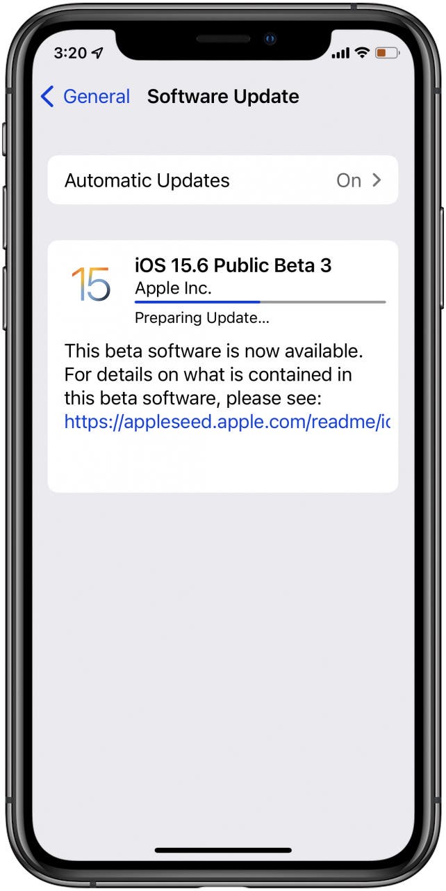 Progress Bar iOS 16 Beta