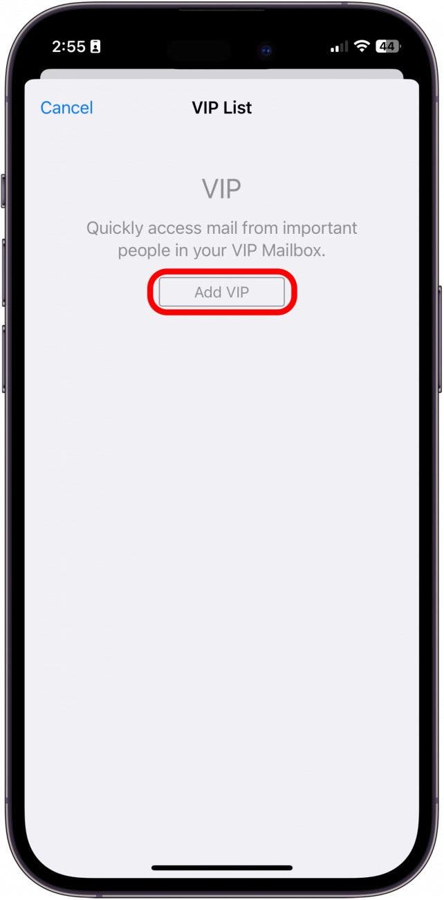 Email VIP iPhone