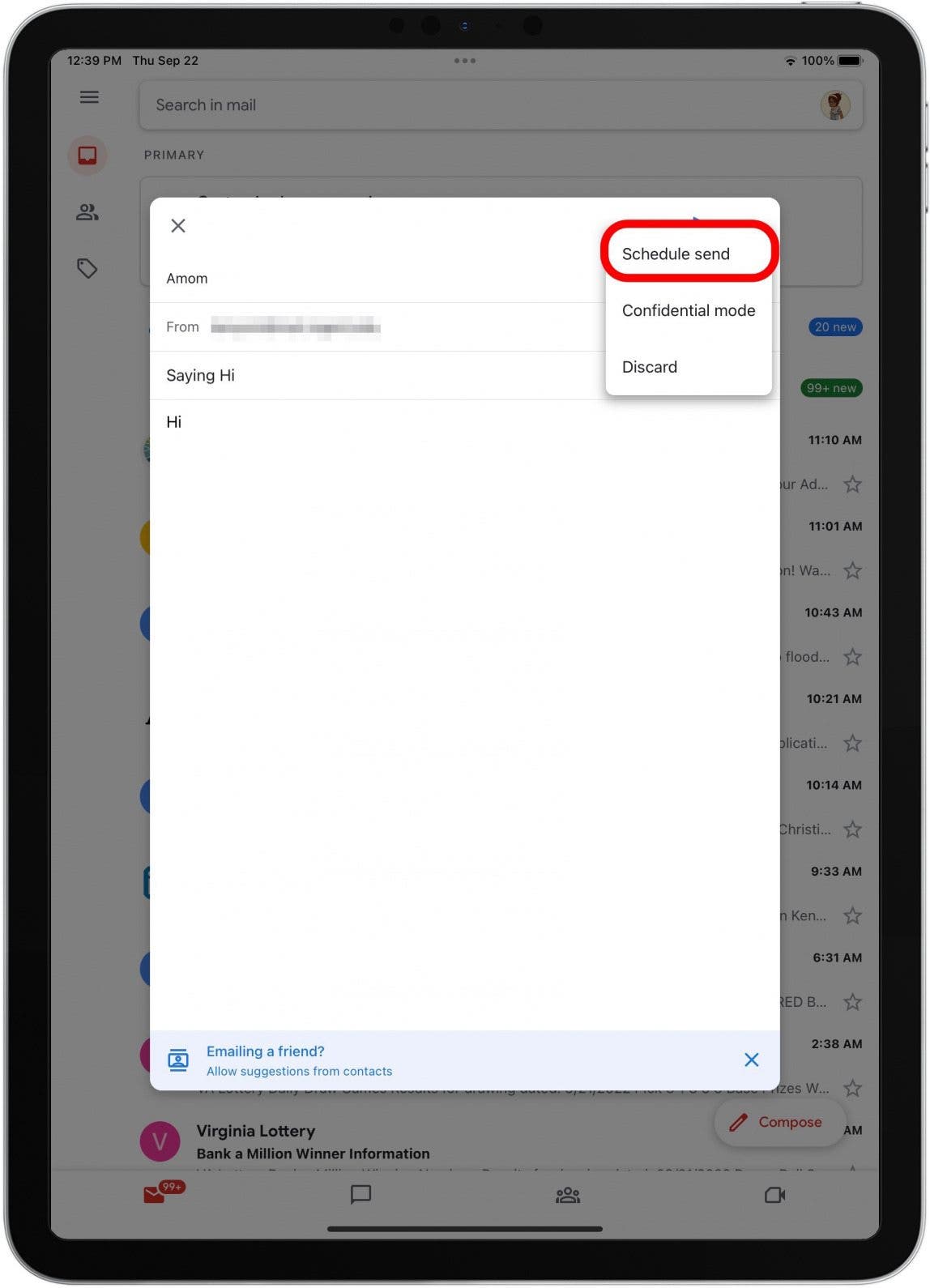 1752645661 162 Comment planifier un e mail dans Gmail sur iPhone et iPad