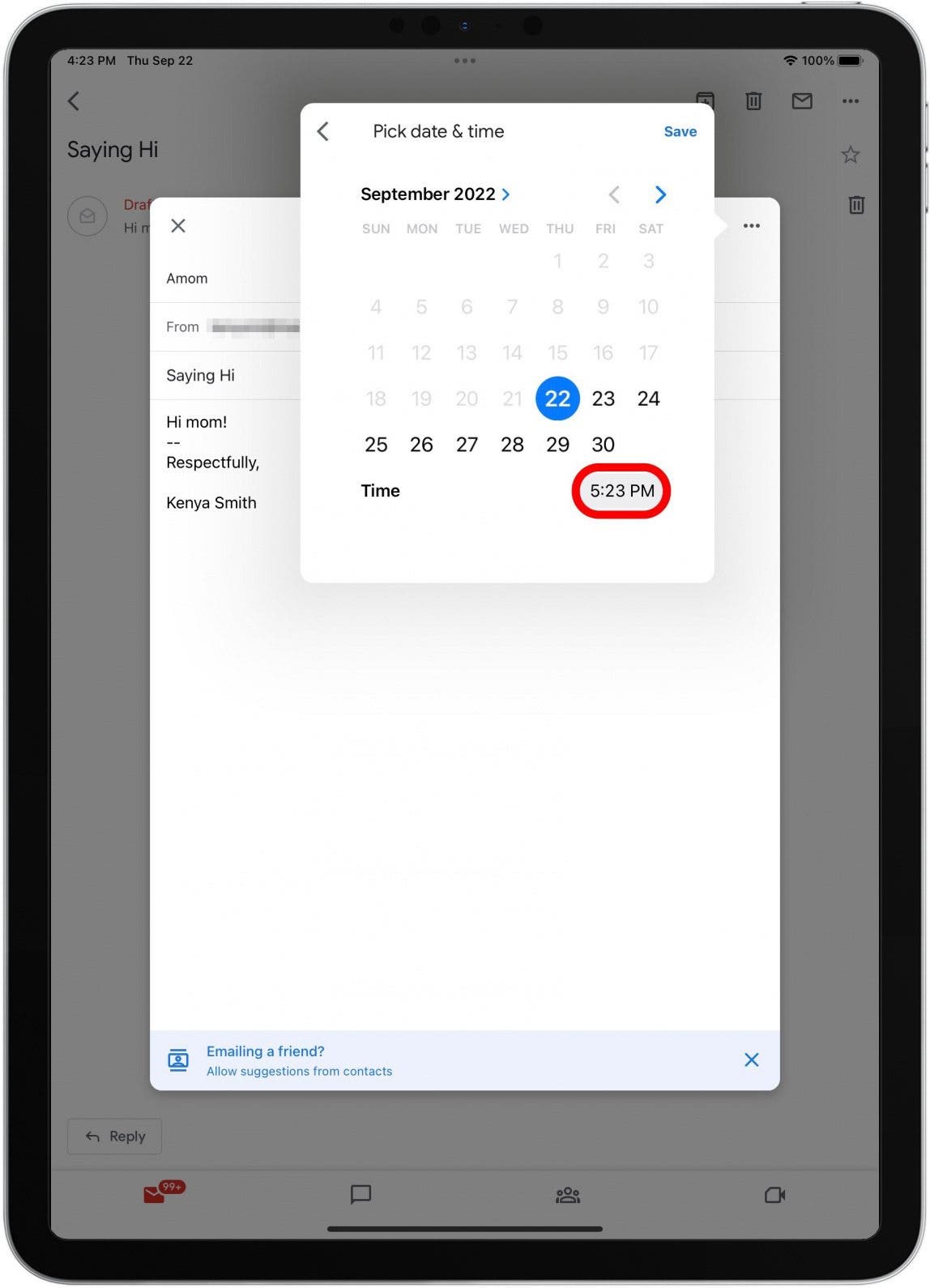 1752645661 376 Comment planifier un e mail dans Gmail sur iPhone et iPad