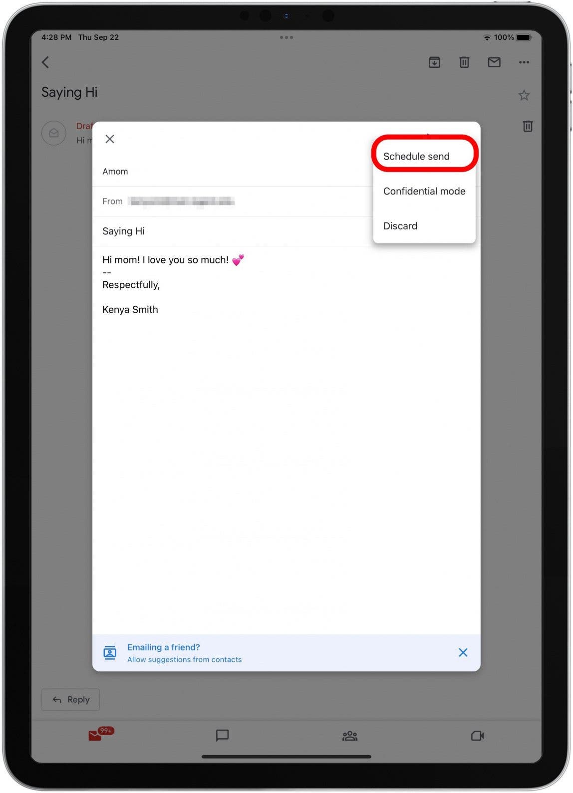 1752645662 358 Comment planifier un e mail dans Gmail sur iPhone et iPad