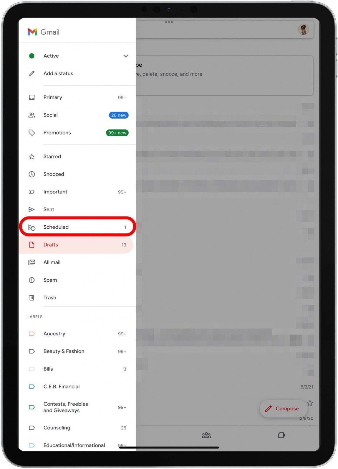 1752645662 408 Comment planifier un e mail dans Gmail sur iPhone et iPad