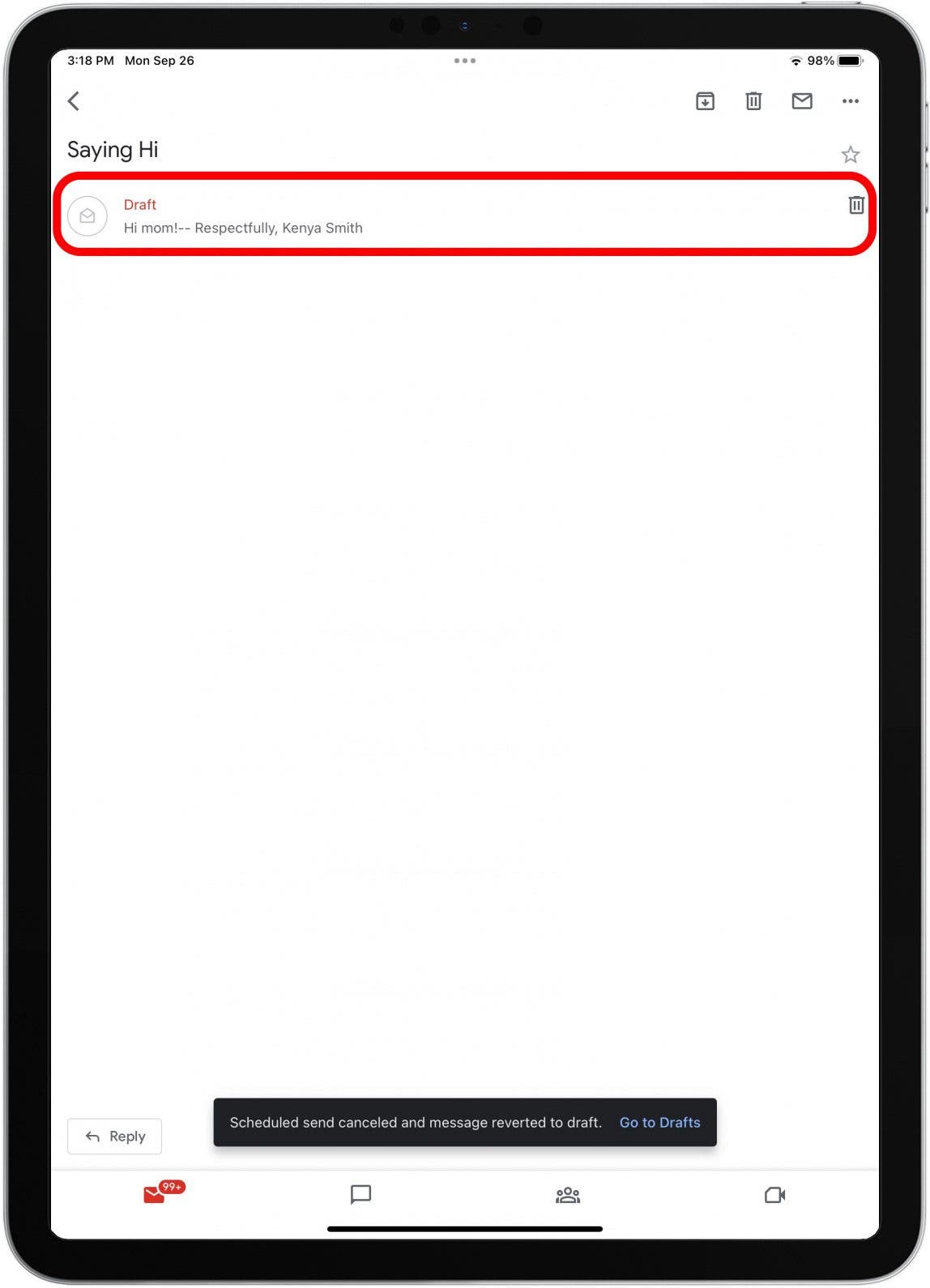 1752645662 82 Comment planifier un e mail dans Gmail sur iPhone et iPad