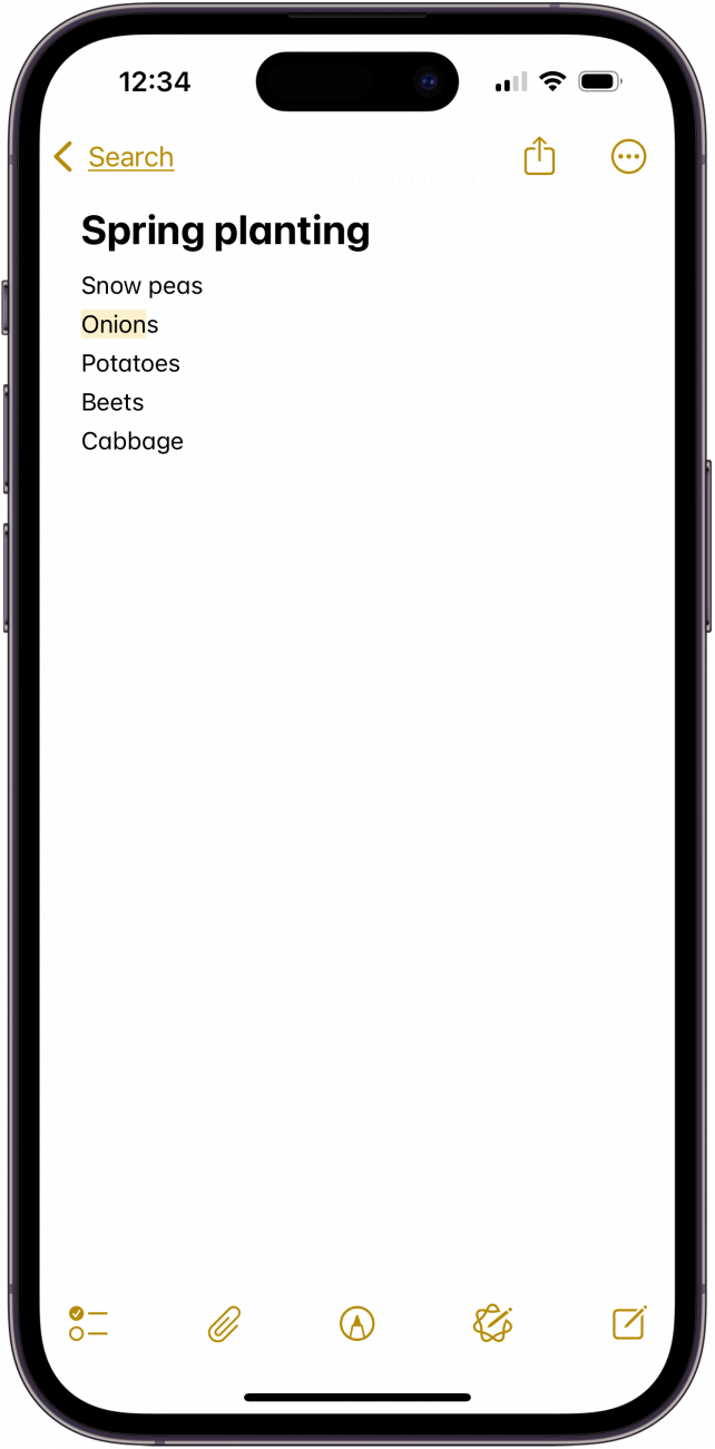Utilisez la recherche de notes iPhone pour trouver la note par mot-clé