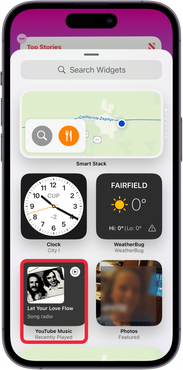 Appuyez sur le widget que vous souhaitez ajouter à iPhone aujourd'hui Voir Appuyez sur le widget que vous souhaitez ajouter à iPhone aujourd'hui Voir