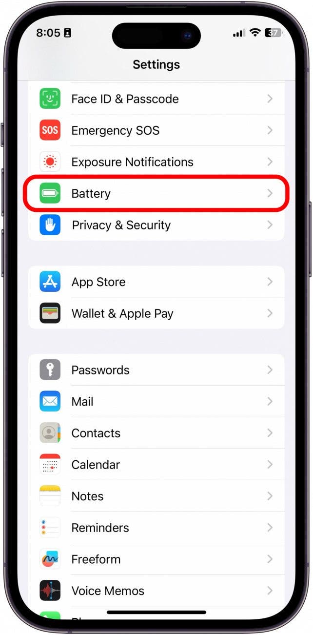 Mode de batterie faible
