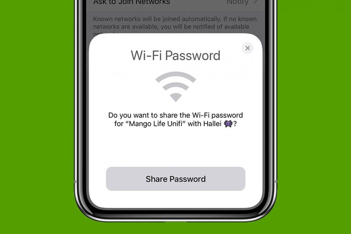 1753832907 Comment partager le mot de passe Wi Fi avec un seul