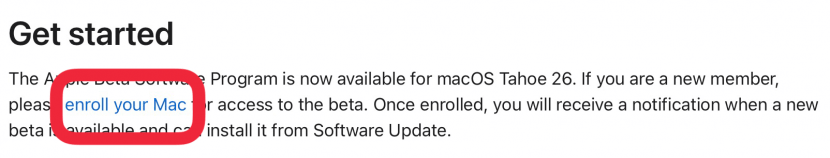 Cliquez sur Inscrire votre Mac Cliquez sur Inscrire votre Mac