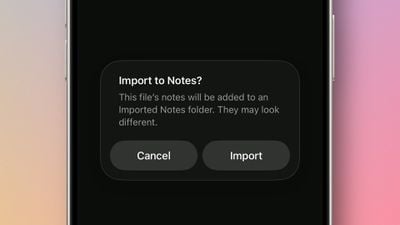 Importer des notes de marque iOS