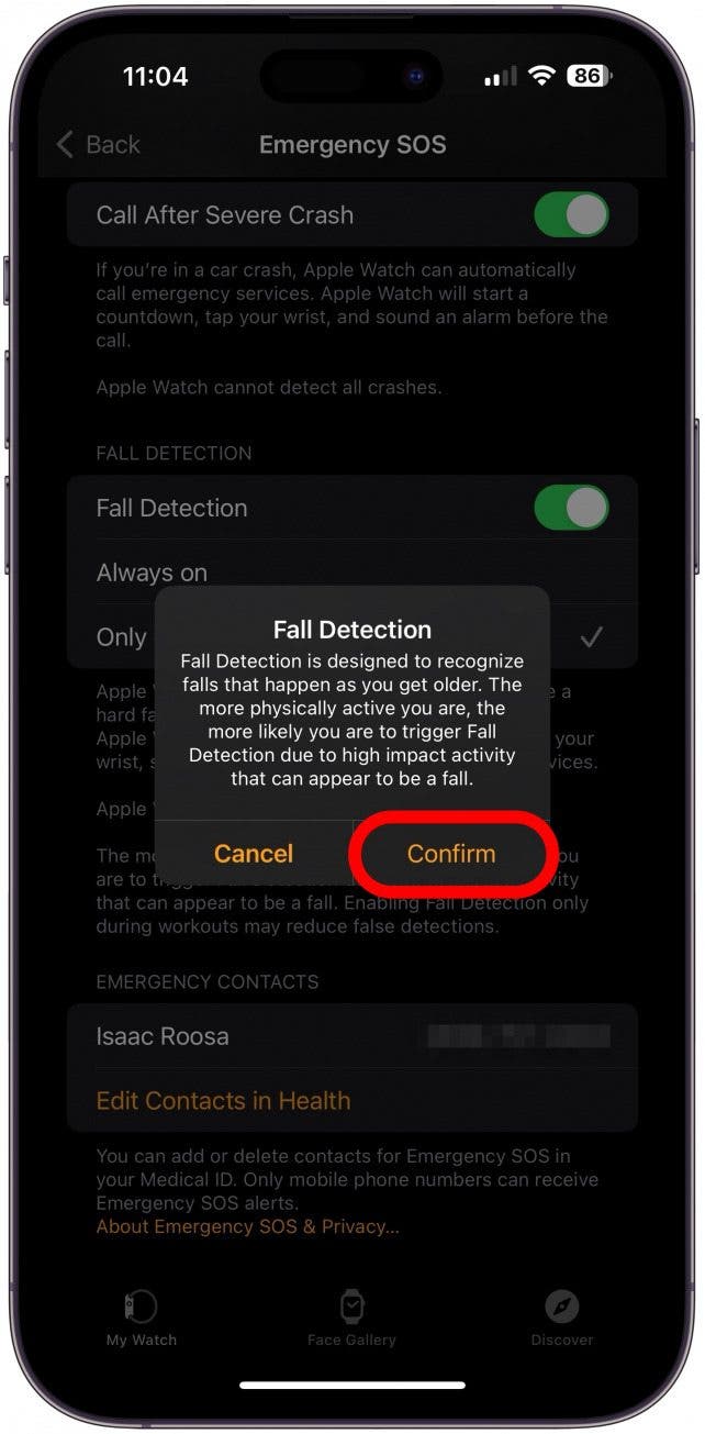 Une fenêtre de confirmation apparaîtra. Appuyez sur Confirm.