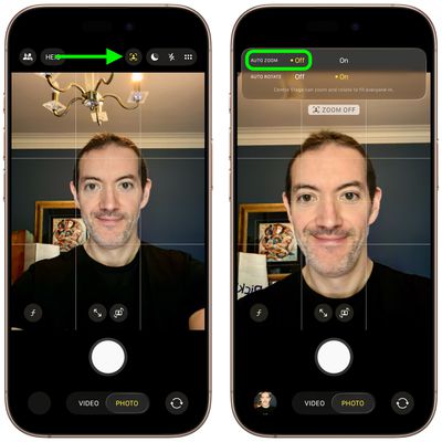 iPhone 17 Désactiver le zoom automatique