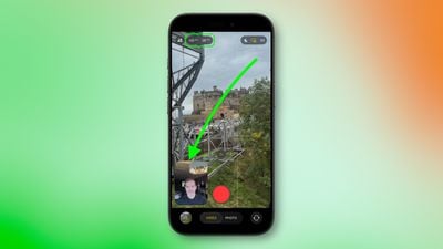 Fenêtre de la fenêtre de la caméra à double capture iPhone 17
