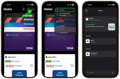 Suivi de la commande de portefeuille iOS 262