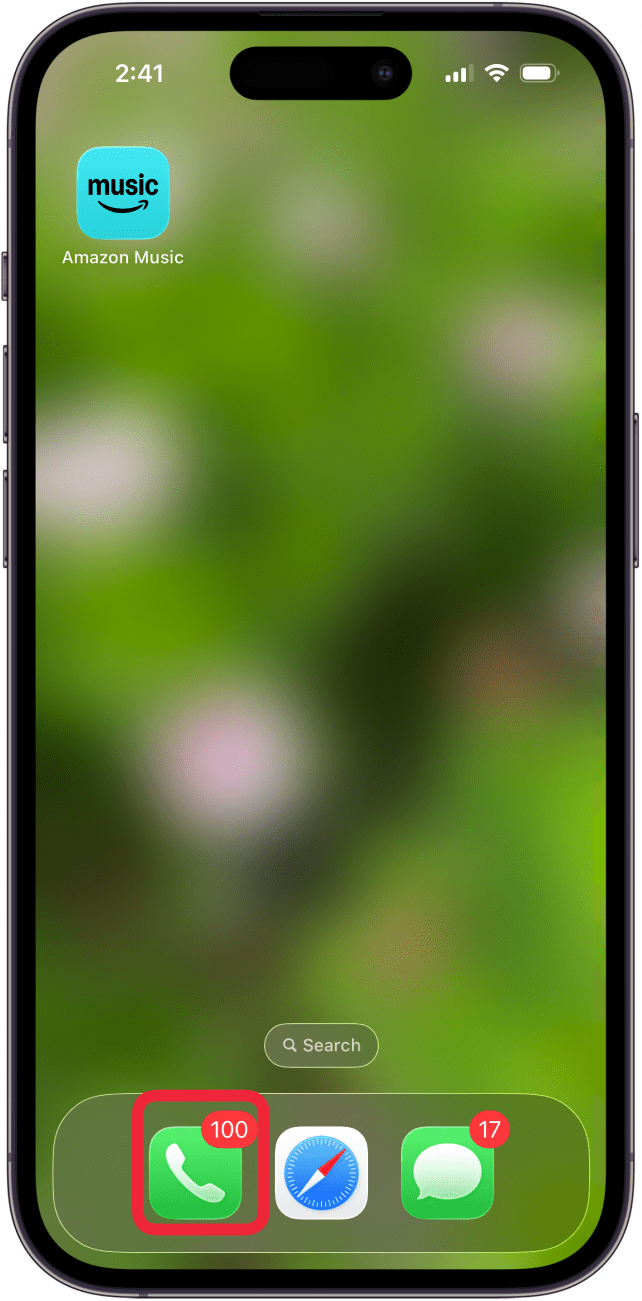 Ouvrez l'application téléphonique sur iPhone Ouvrez l'application téléphonique sur iPhone