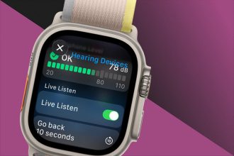 Controlez en direct lecoute de votre Apple Watch