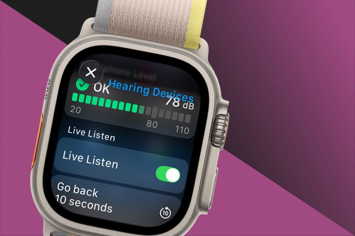 Controlez en direct lecoute de votre Apple Watch