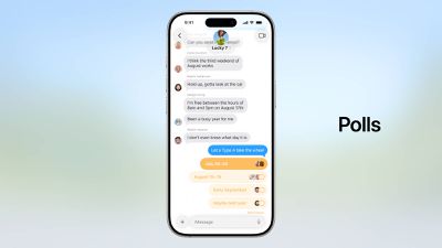 sondages iOS 26 messages
