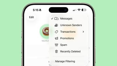 Filtrage des messages iOS 26