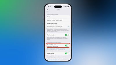 iOS 26 cartes itinéraires préférés