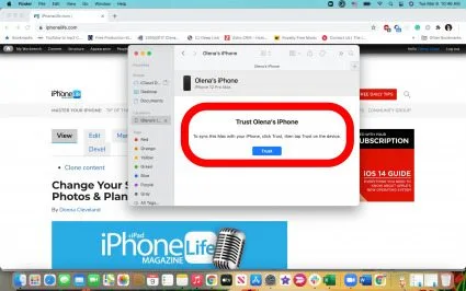 Confirmez si vous faites confiance à votre Mac