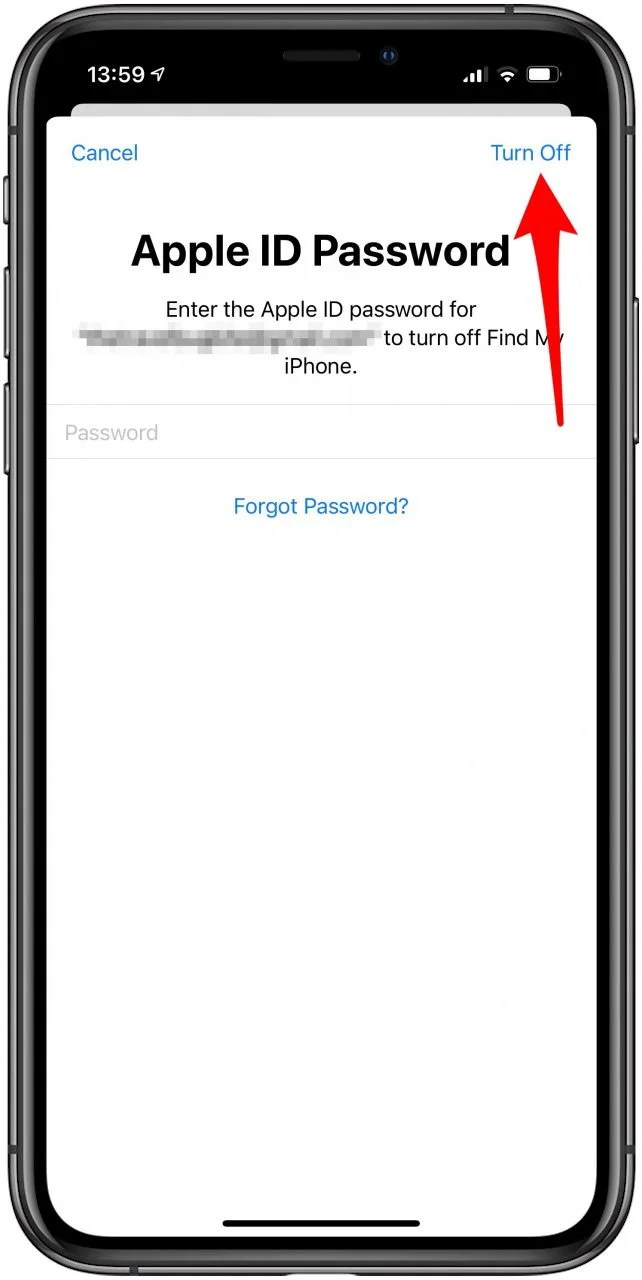 Appuyez sur Éteindre pour effacer votre iPhone