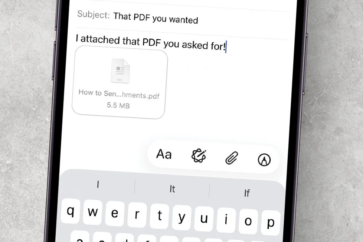Comment envoyer un e mail sur iPhone avec des pieces jointes