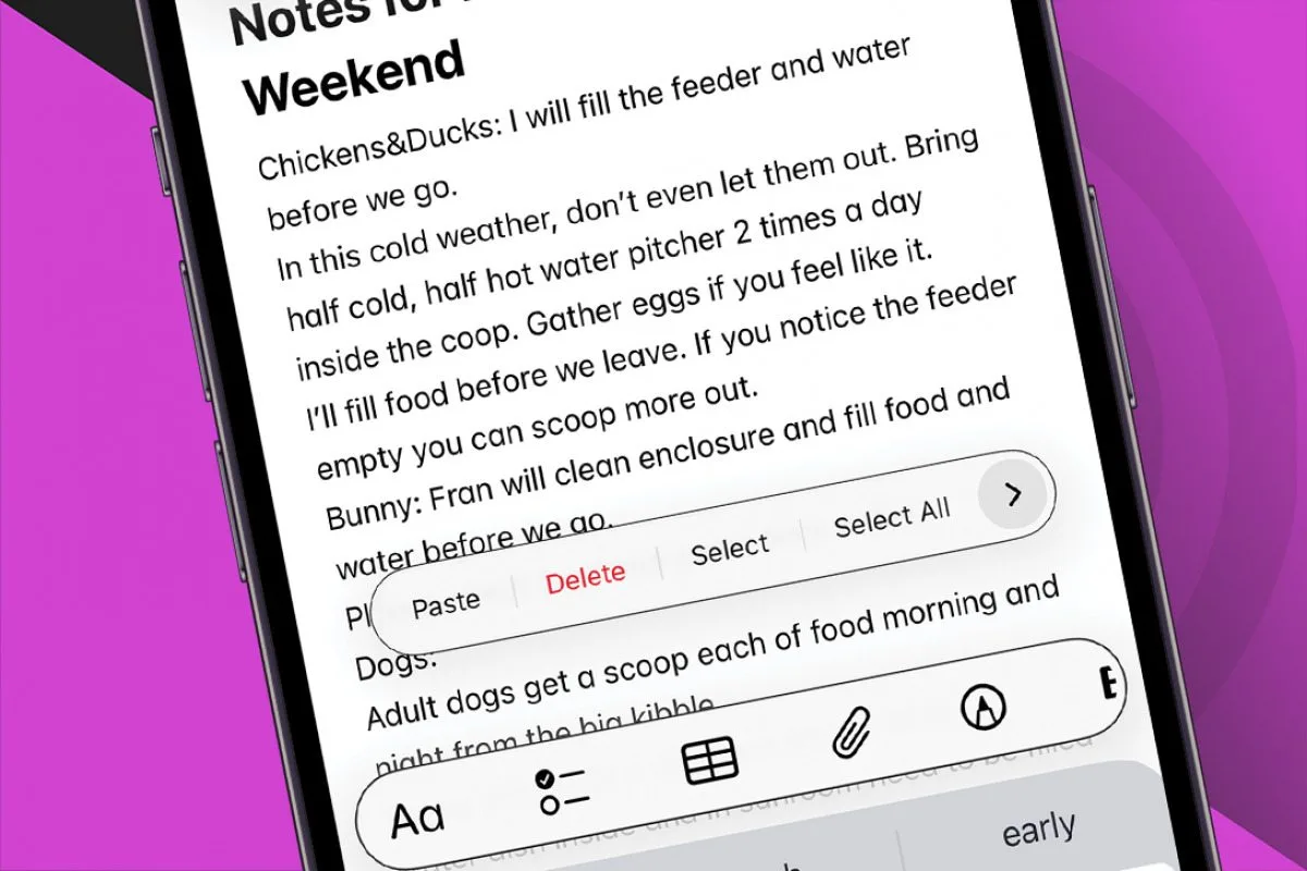 Comment tout selectionner sur un iPhone ou un iPad