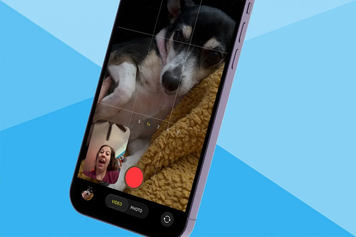 Comment utiliser simultanement les cameras avant et arriere de liPhone