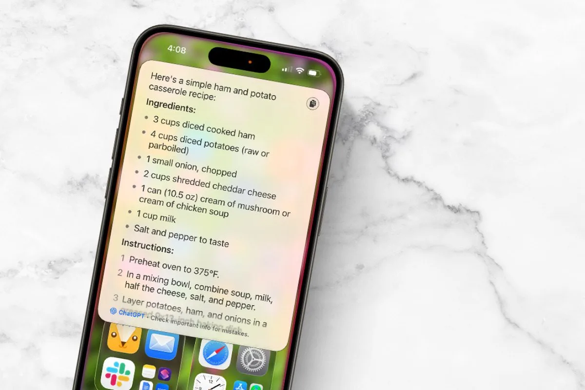 Comment obtenir des recettes generees par lIA sur iPhone et