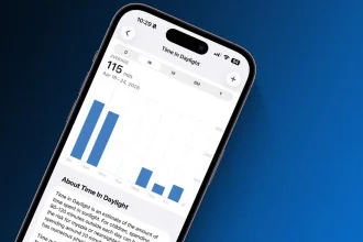 Comment voir lheure a la lumiere du jour sur Apple