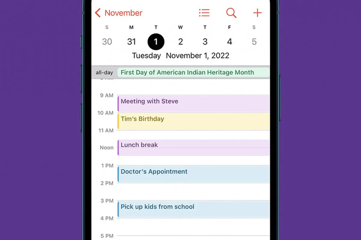 1780425940 Comment changer la couleur du calendrier sur iPhone