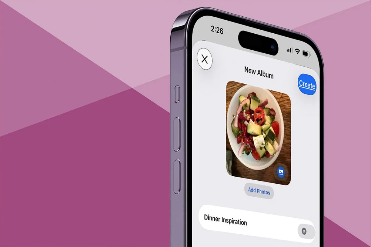 Comment creer un album photo sur un iPhone et un